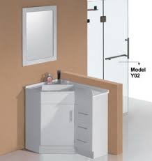 Corner storage shelf organizes small and crowded bathroom areas; China High Glossy Corner Bathroom Vanity With Mirror Pc6090 China Bathroom Vanity Bathroom Cabinet