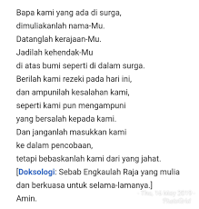 Doa Bapa Kami Kristen Protestan