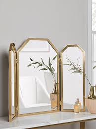 Brass Folding Dressing Table Mirror In 2020 Dressing Table Mirror Dressing Mirror Mirror Table