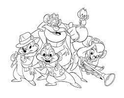 Chip and dale coloring pages. Chip And Dale Coloring Pages Free Printable Coloring Pages For Kids