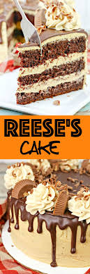 Reese S Cake Moist Chocolate Cake With Rich Peanut Peanut Frosting And A Silky Smooth Ganache Gateaux Et Desserts Gateau Au Chocolat Moelleux Gateau Au Poire