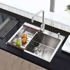 18 stainless steel kitchen/bar/utility sink heavy duty undermount single bowl. Stainless Steel Kitchen Sink Single Bowl With Drain Basket Hm6545