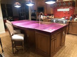 Custom Kitchen Island Countertop Eklektisch Kuche Von Authentic Grain Llc Houzz