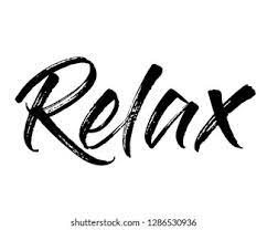 4x4, 5x7, 6x10 and 8x8. Word Art Design Graphic Vector Relax Stock Vector Royalty Free 1286530936