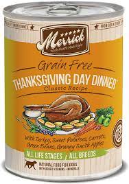 While it might be hard to move away from the traditions of turkey, potatoes and stuffing. Amazon Com Merrick Classic Grain Free Thanksgiving Day Dinner Wet Dog Food 13 2 Oz Case Of 12 Cans Pet Supplies