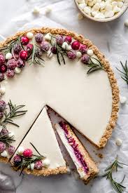 White Chocolate Cranberry Tart Delight Fuel Recipe Food Desserts Cranberry Tart