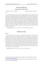 Meb hayat boyu öğrenme nedir? Pdf Hayat Boyu Ogrenme Lifelong Learning