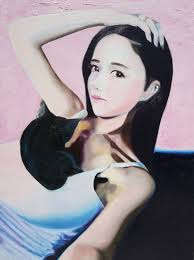 Re-Created Girl with Cat by Robert S. Lee