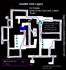 Beat the hatch with the temple of magi inside. Gauntlet Dark Legacy Arctic Docks Coin Level Map Map For Gamecube By Princess Artemis Gamefaqs
