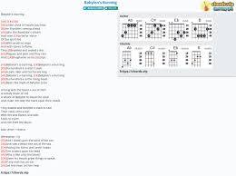 Learn to play with piano, guitar and ukulele in minutes. Chord Babylon S Burning W A S P Tab Song Lyric Sheet Guitar Ukulele Chords Vip