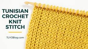 A crochet stitch that looks like knitting but it is done using a crochet hook. Tl Yarn Crafts How To Crochet The Tunisian Crochet Knit Stitch Video Tutorial Tl Yarn Crafts