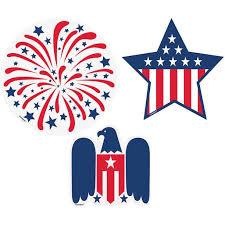 These spinning intertwined star decals will add movement and flair to your july 4th decorations. Fourth Of July Paper Star Decorations 6pk Walmart Com Walmart Com