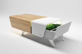 This Coffee Table S Sliding Indoor Garden Is The Ultimate Millennial Friendly Plant Parenting Hack Yanko Design