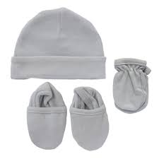 Koala Baby 3 Pack Set Hat Mittens Booties Grey Babies R Us Canada