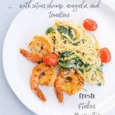 Check spelling or type a new query. Creamy Garlic Pasta With Citrus Shrimp Tomatoes Arugula Simply Taralynn Food Lifestyle Blog