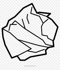 Looking for free primary writing papers both with picture and all lines? Crumpled Paper Coloring Page Line Art Clipart 4361287 Pikpng