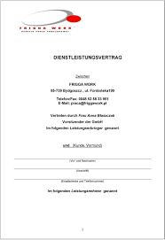 Auftragnehmer und auftraggeber müssen die pflichten aus dem vertrag erfüllen. Dienstleistungsvertrag Pdf Kostenfreier Download