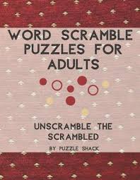 Also, you can print any or all of the puzzle pages and the answers page absolutely free with no templates or downloads necessary. Word Scramble Puzzles For Adults Puzzle Shack Book In Stock Buy Now At Mighty Ape Nz