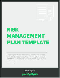 Maybe you would like to learn more about one of these? Risk Management Plan Template Free Download