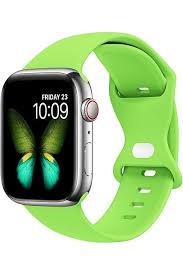 Amazon.com: ICONIT Volt Electric Yellow/Green Watch Band Compatible with  Apple Watch