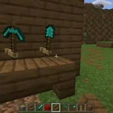 Cool Tool And Weapon Holders In Minecraft Video In 2020 Minecraft Crafts Minecraft Decorations Minecraft Creations
