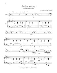 Dolce Amore Violin And Piano Digital Sheet Music Sheet Music Oboe