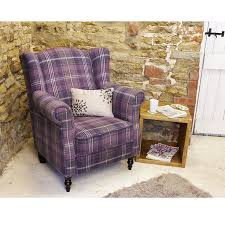 Set of 2 vanessa eclectic gold metal, purple velvet, black wood velvet accent chair. It S Grey And Purple And Victorian Ish What S Not To Love Winged Armchair Luxury Furniture Living Room Armchair