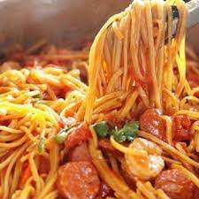 One Pot Jambalaya Pasta Recipe Yummly Recipe Jambalaya Pasta Jambalaya Pasta Recipe Pasta Recipes