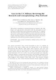We did not find results for: Pdf Gays In The U S Military Reviewing The Research And Conceptualizing A Way Forward