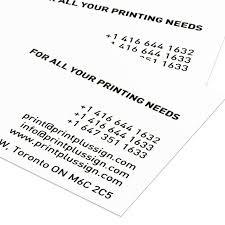 Specialty business cards such as wood and cotton start in the triple digits when it comes to pricing, but you're standard pack of 500 or 1,000 business cards are competitively priced at an upwards of $60 or $70. Raised Business Cards Unique Design And Print Toronto Print Plus Sign