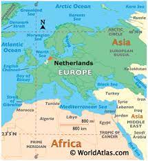 The map above is a political map of the world centered on europe and africa. The Netherlands Maps Facts World Atlas