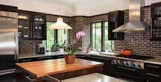 modern glass fronted kitchen wall units