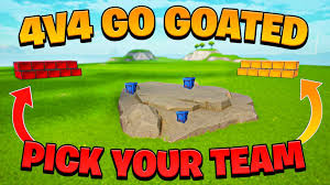 This fortnite zone war code will help you formulate strategies to survive the uneven zones that may befall you every once in a while. Cola S 4v4 Go Goated Pick Your Team Fortnite Creative Mini Games And Zone Wars Map Code