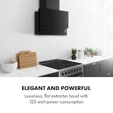Hotte Aspirante Amelia 23w 60x47x23 5cm Led Molette De Reglage Noire
