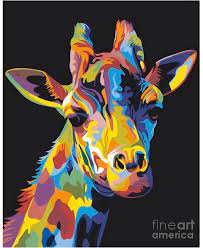 Shop for colorful giraffe wall art from the world's greatest living artists. Colorful Giraffe Painting By Nehemiah Art