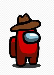 Hd Red Among Us Character With Cowboy Hat Png In 2020 Character Cowboy Hats Png