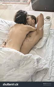 Cute Nude Hugging Couple Closed Eyes Stock Photo 699793642 | Shutterstock