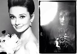 Richard Avedon, Master Photographer. During his illustrious career, he did  minimalist photo's of celebrities & people he found of interest.