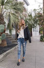 Melrod Style Store Lookave Jacket Sweater Jeans Loafer Mules Earrings Ootd Onlineshopping Lookave On Capsule Wardrobe Outfits Fashion How To Wear
