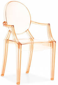 These Acrylic Chairs Are Amazing Especially In The Transparent Orange Color Orange Dining Chairs Iconic Furniture Acrylic Dining Chairs