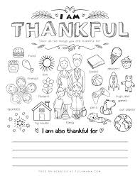 This year i am especially thankful for all of you…my colorful friends. Free Printable I Am Thankful For Worksheet Tulamama