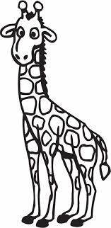 See cartoon giraffe stock video clips. Giraffe Cartoon Black And White Clipart