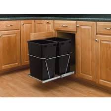 Rev A Shelf 35 Quart Plastic Pull Out Trash Can Rv 18kd 18c S Rev A Shelf Waste Container Kitchen Drawer Organization