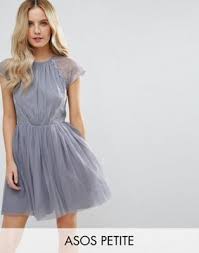 Asos Petite Premium Lace Tulle Mini Prom Dress Petite Robe De Bal Robe De Bal Petite Robe