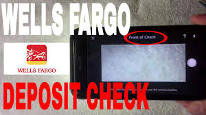 Take a photo of the front and back of your endorsed check. How To Mobile Deposit Check With Wells Fargo Mobile App Youtube