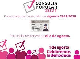 Recuerda que nosotros tenemos una democracia representativa, eso quiere decir que la población es representada por los diputados, es representada los estados, por los senadores, y en este caso de la consulta popular es hacer a un lado la democracia representativa para preguntar directamente a la población. La Participacion Ciudadana De La Consulta Popular