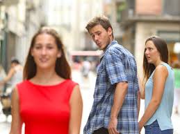 Stonks is an intentional misspelling of the word stocks which is often associated with a surreal meme featuring the character meme man standing in front of a picture representing the stock market. Why That Distracted Boyfriend Stock Photo Meme Is Suddenly Everywhere Vox