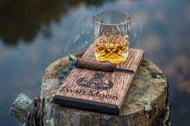Great for vodka, liquor, whiskey, and more, this is one set that will make you stand out arr, matey, there's whiskey to be found! Oak Whiskey Glass Holder And Cigar Holder Groomsman Gift Etsy In 2021 Liquor Glass Whiskey Gifts Glass Holders