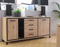 Sideboard dentura in weiß mit asteiche massivholz modern. Kommode Sideboard Anrichte 177cm Artisan Eiche Schwarzeiche Modern Sideboards Und Kommoden Wohnzimmer Feldmann Wohnen Gmbh Online Shop