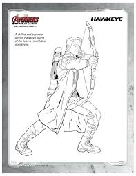 Please, feel free to share these drawing images with your friends. Marvel Avengers Age Of Ultron Hawkeye Coloring Page Mama Likes This